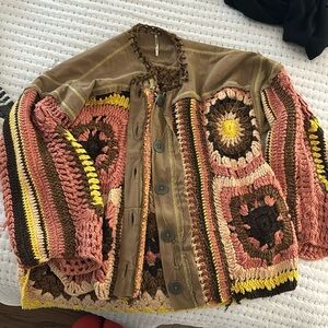 Free People No Rain sweater jacket-size small